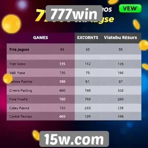 Comparativo entre 777win e concorrentes do setor